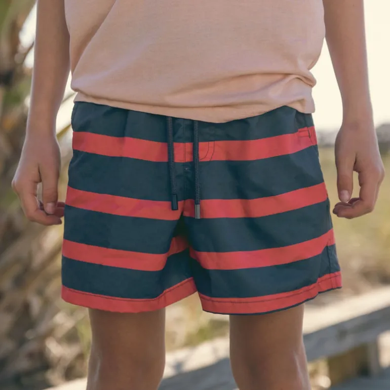 Youth Harbor Swim Trunk - Stripe Fade