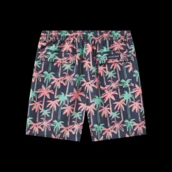 Youth Harbor Swim Trunk - Neon Palms