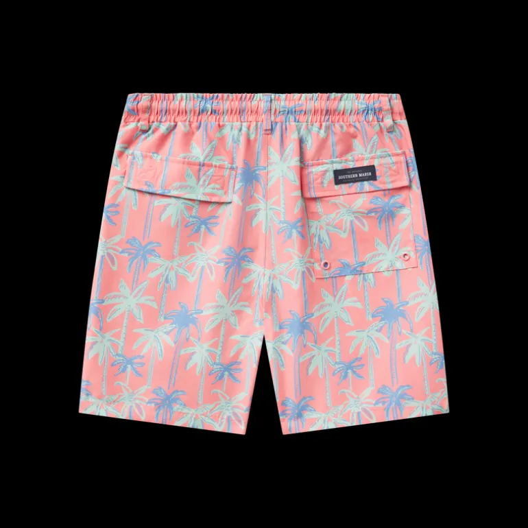 Youth Harbor Swim Trunk - Neon Palms