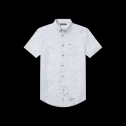 Youth Island Linen Shirt - Flamingos