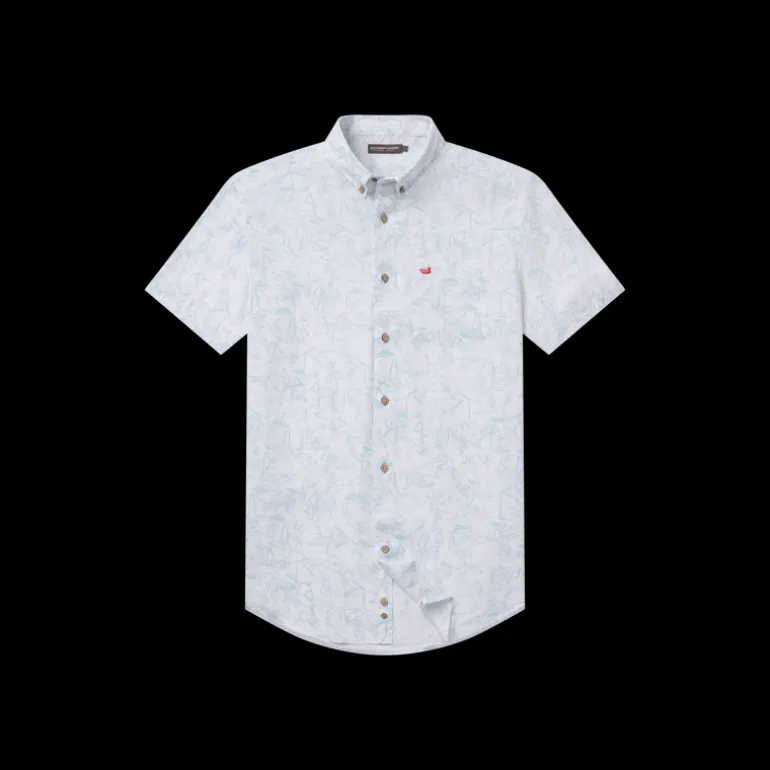 Youth Island Linen Shirt - Flamingos