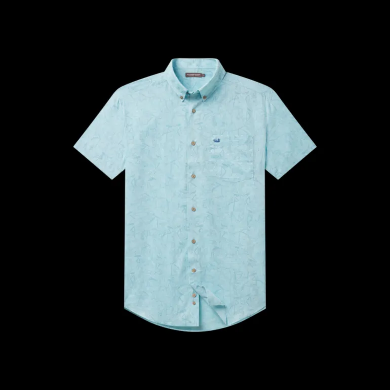 Youth Island Linen Shirt - Flamingos