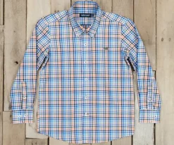 Youth Juban Check Dress Shirt