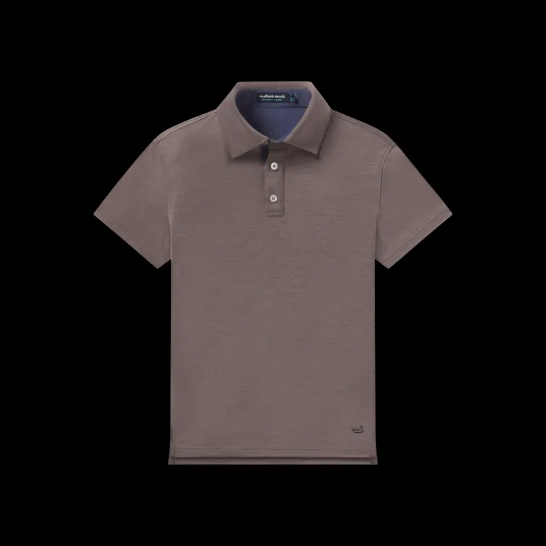 Youth Lisbon Heather Performance Polo