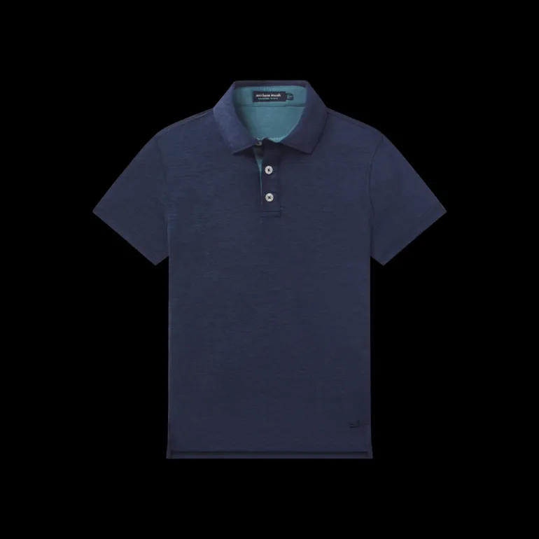 Youth Lisbon Heather Performance Polo