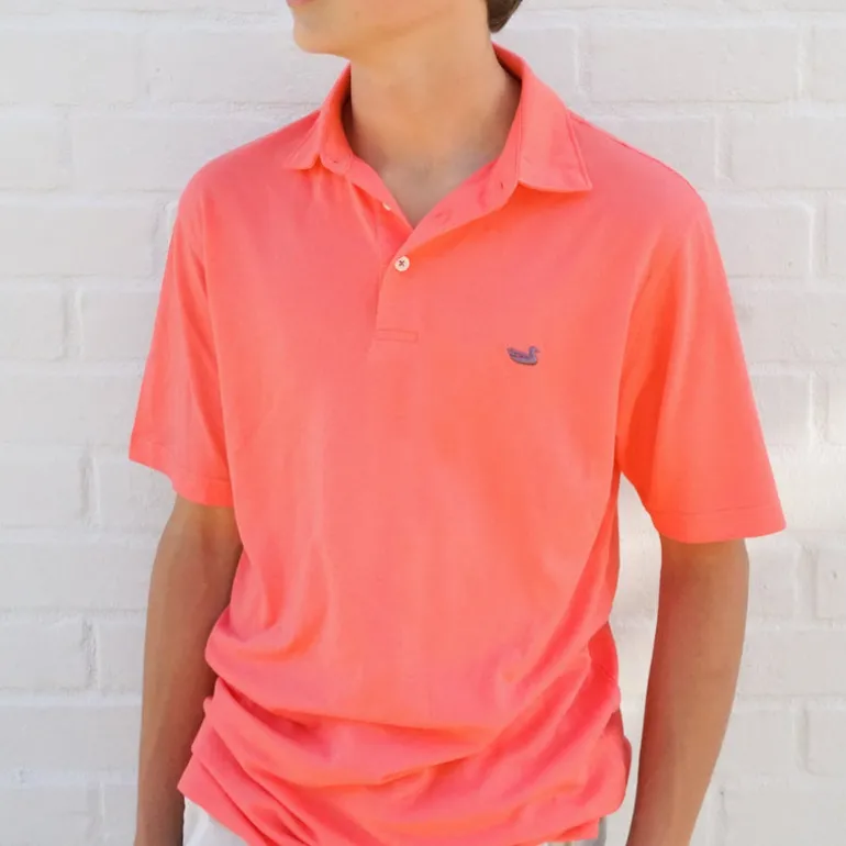 Youth MarshLUX Mangrove Pique Polo