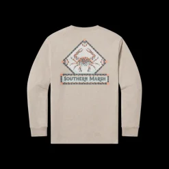 Youth Mosaic Crab Tee - Long Sleeve