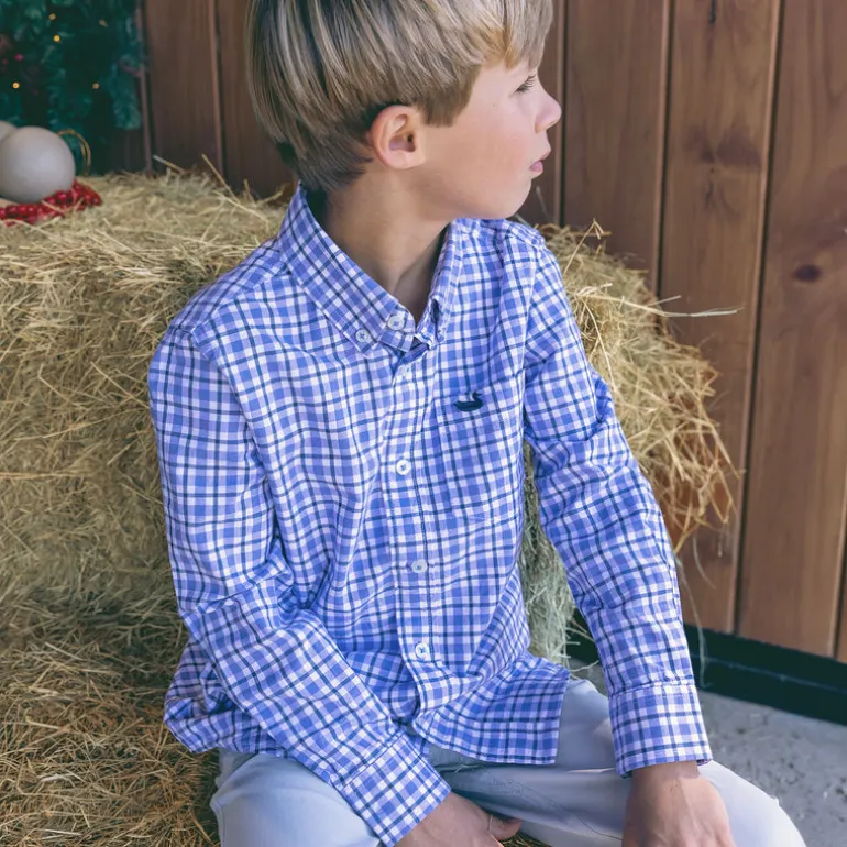 Youth Oak Grove Washed Gingham Dress Shirt