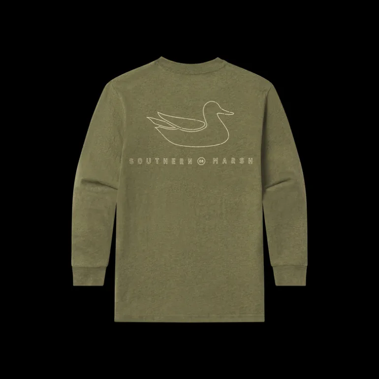 Youth Original Outline Tee - Long Sleeve