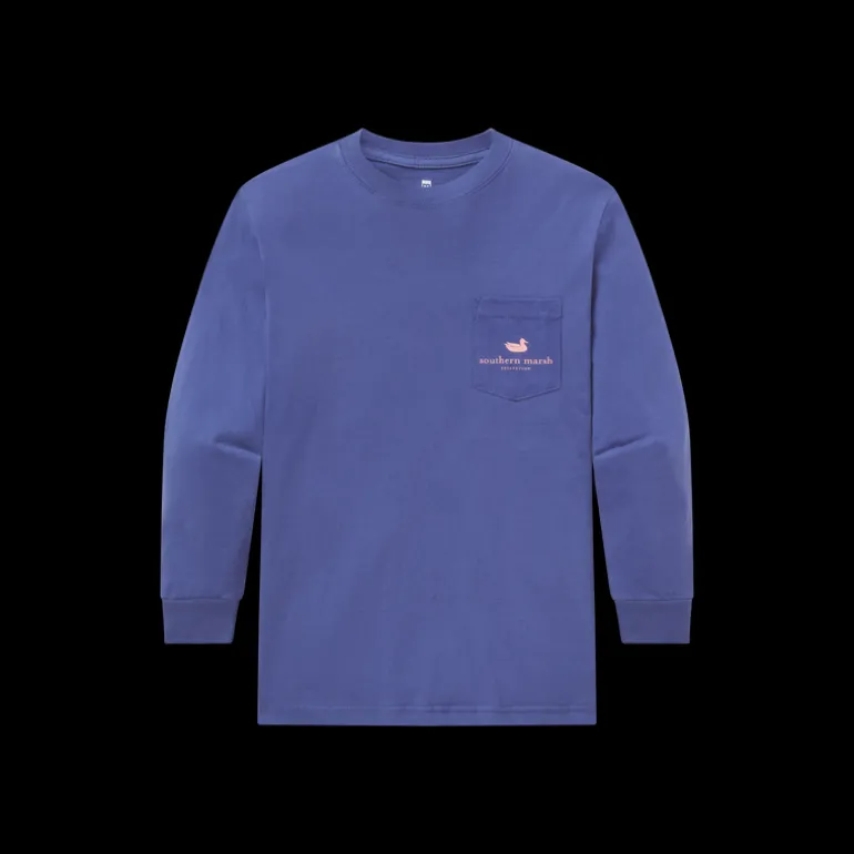 Youth Paper Mountains Tee - Long Sleeve