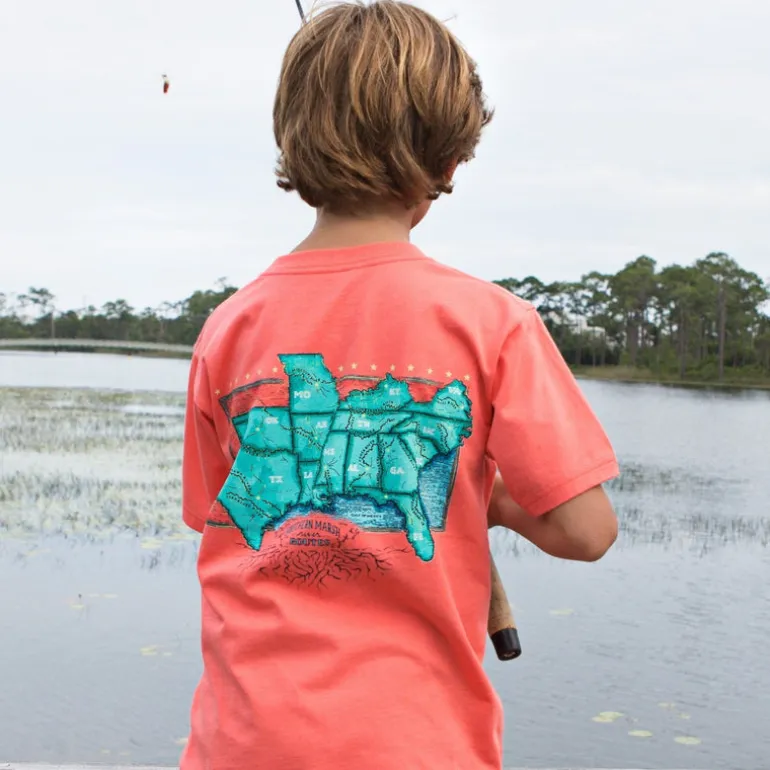 Youth River Route Collection Tee - The South