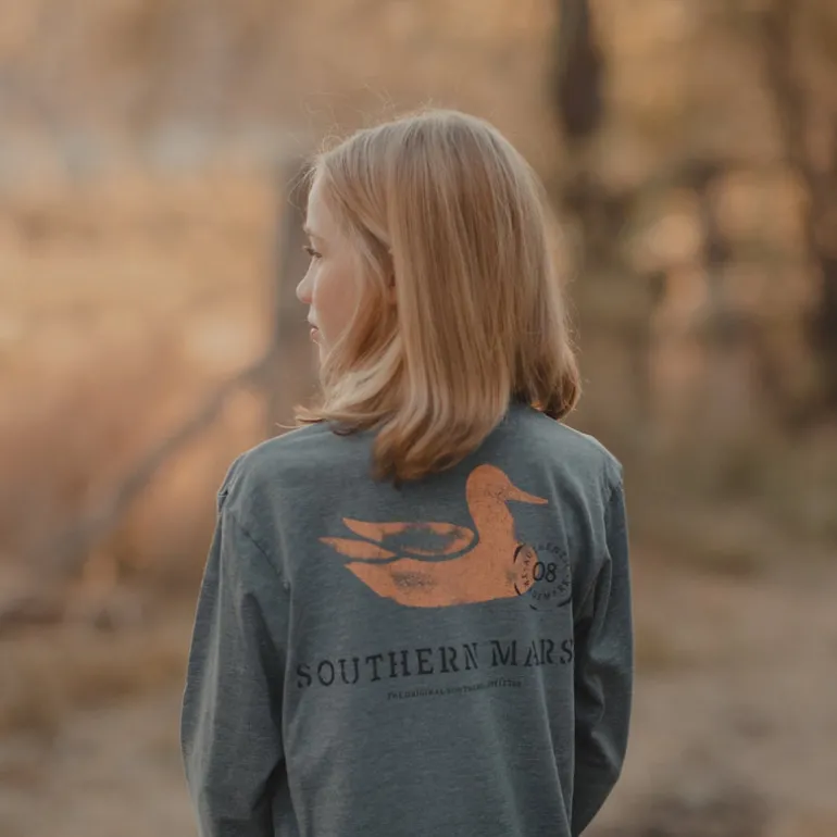 Youth SEAWASH™ Tee - Stamped Duck - Long Sleeve