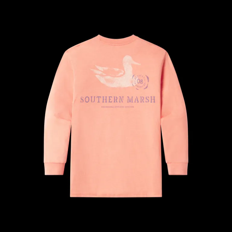 Youth SEAWASH™ Tee - Stamped Duck - Long Sleeve