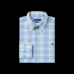 Youth Shores Windowpane Performance Dress Shirt