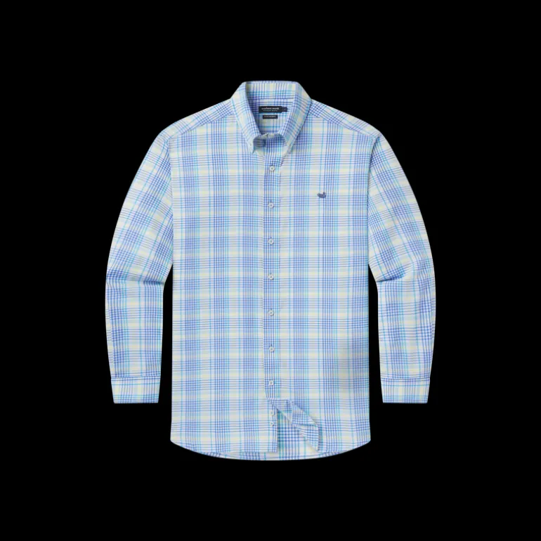 Youth Shores Windowpane Performance Dress Shirt