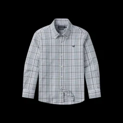 Youth Shores Windowpane Performance Dress Shirt