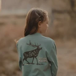 Youth Starry Silhouette Tee - Elk - Long Sleeve