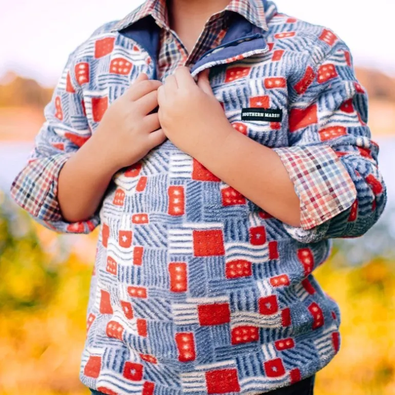 Youth Star-Spangled Fleece Pullover