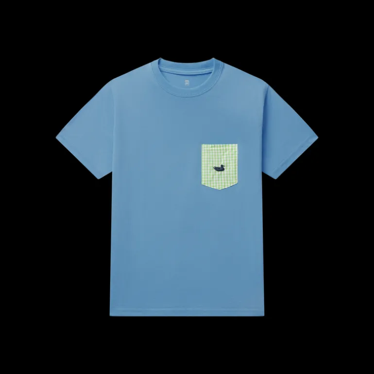 Youth Stewart Pocket Tee - Gingham