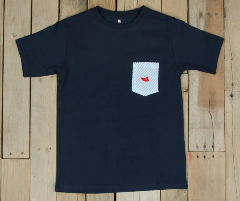 Youth Stewart Pocket Tee - Seersucker