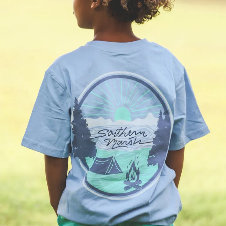 Youth Summer Camp Sunsets Tee