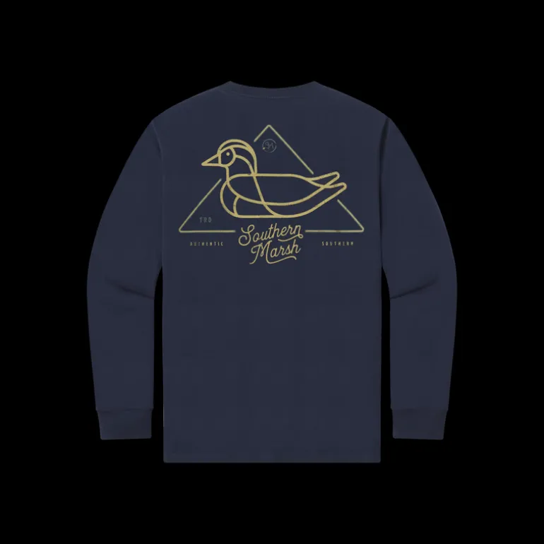 Youth Warning Duck Tee - Long Sleeve