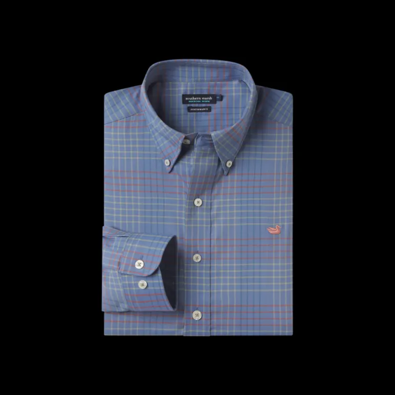 Youth Winfield Grid Performance Dress Shirt