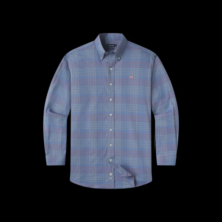 Youth Winfield Grid Performance Dress Shirt